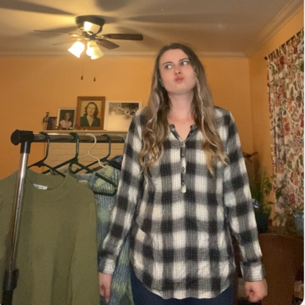 Black and white flannel